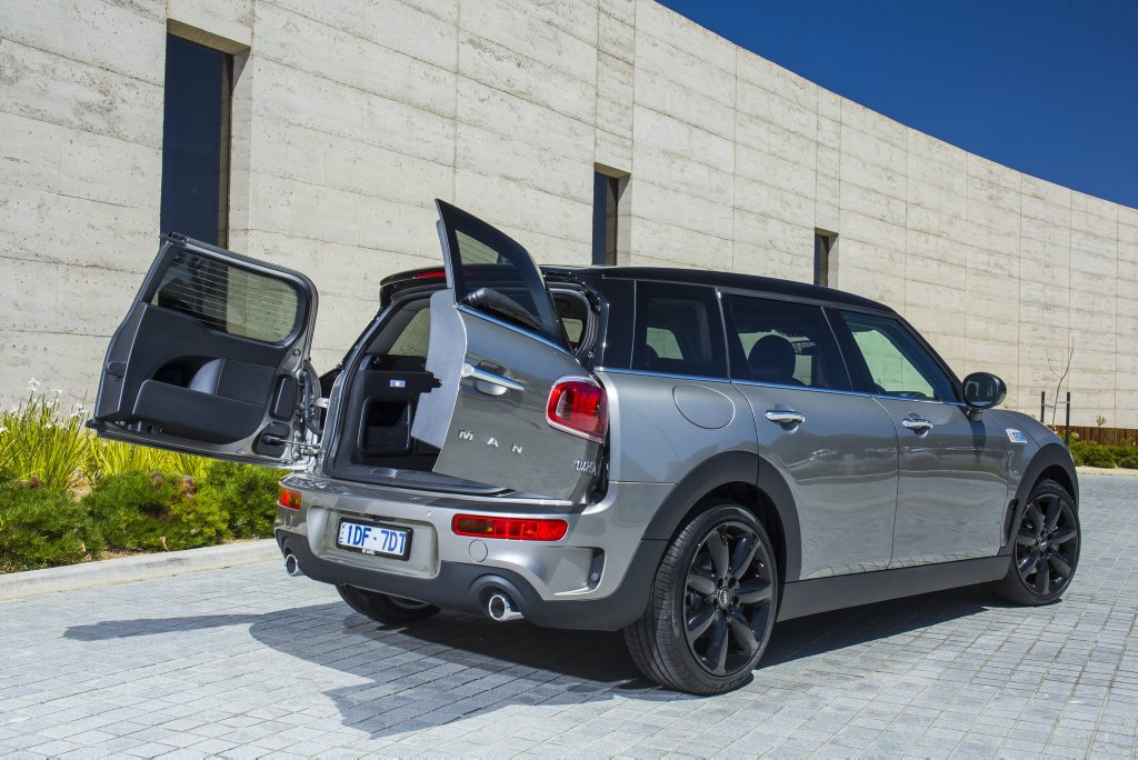 BARN-STORMER: Rear doors are very cool and add to the practical nature of the revised, bigger Mini Clubman. BARN-STORMER: Rear doors are very cool and add to the practical nature of the revised, bigger Mini Clubman.